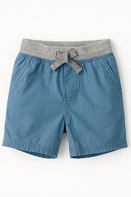 Bermuda Infantil cós elástico e cordão Azul | Carter's - OshKosh