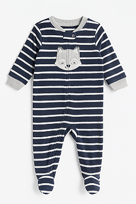 Pijama/Macacão de inverno Carter's (Plush/ Fleece) - Raposa