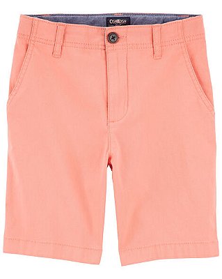 Bermuda Sarja Infantil com 3 bolsos laranja | Carter's
