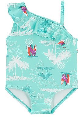 Maiô Bebê OshKosh Estampado com Babadinho e Alcinhas – Praia e Piscina