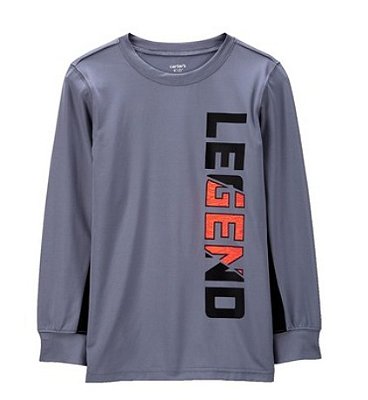 Blusa Infantil Carter’s, Proteção Solar Manga Longa UV - Legend
