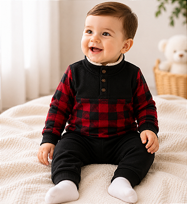 Conjunto de Inverno Carter’s Flanelado – Xadrez