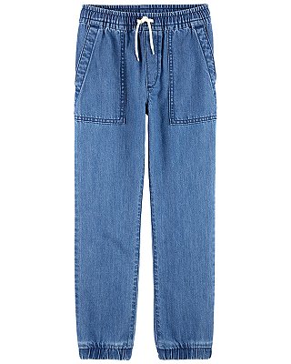 Calça Jeans Jogger Infantil Carter’s – Azul
