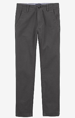 Calça Chino Infantil OshKosh – Cinza Clássica