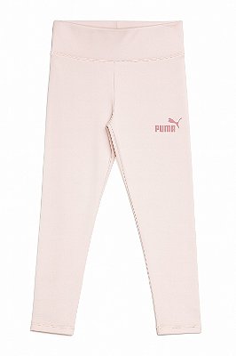 Calça Legging Infantil Flanelada Puma Rosa