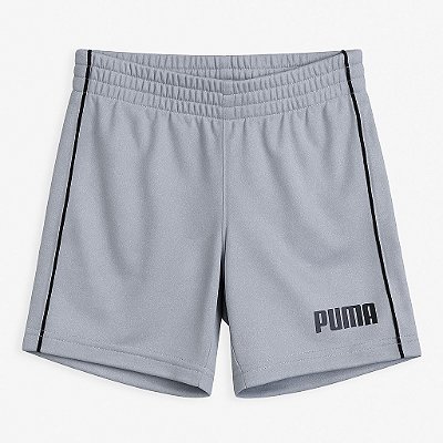 Bermuda Infantil Puma Cinza com Logo Estampado – Original