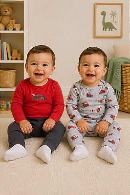 Kit Carter's Bebê Menino 4 Peças Body Calça E Camiseta Original