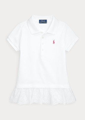 Camisa Ralph Lauren, gola polo - Branco/ Rendinha