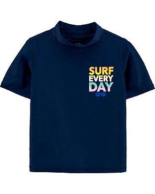 Camiseta de banho Carter's, com proteção solar UPF 50+ - Surf