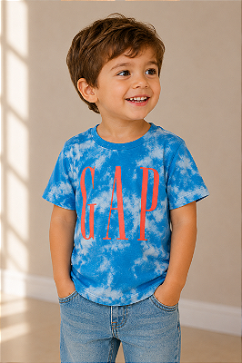 Camiseta GAP, manga curta, em algodão - Tie Dye