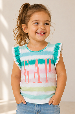 Camiseta GAP, manga flutuante, em algodão - Tie Dye