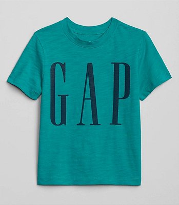 Camiseta GAP, manga curta, em algodão - Logo