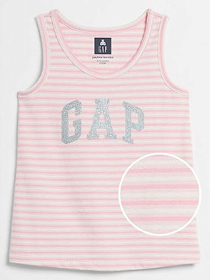 Camiseta Gap, regata, em algodão - Brilho