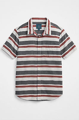 Camisa GAP, manga longa, em algodão - Listrada