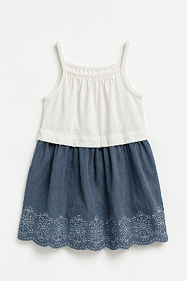 Vestido GAP, em algodão - Rendinha
