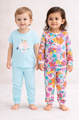 Kit Pijamas Carter's - 4 peças - Natureza