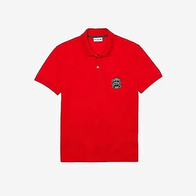 Polo Lacoste Club Regular Fit Vermelha