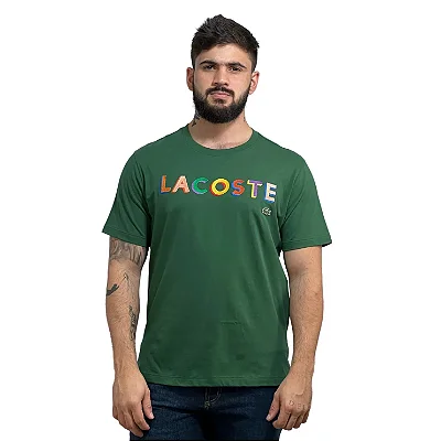Camiseta Lacoste Live Letreiro