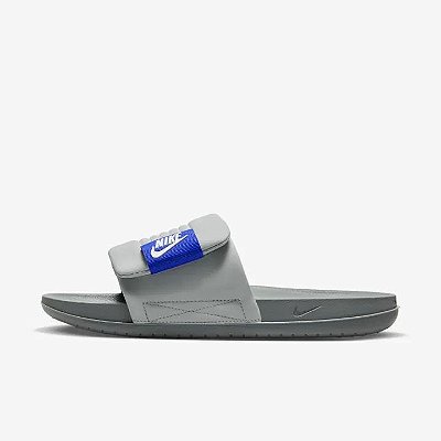 Chinelo Nike Offcourt Adjust Cinza/Azul