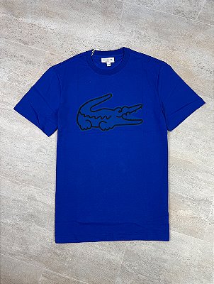 Camiseta Lacoste Big Croc Azul TH6436