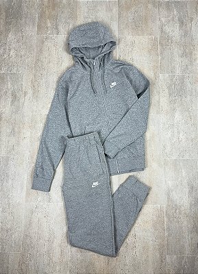 Agasalho Nike Club Cinza