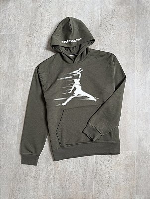 Moletom Jordan Flash Jumpman Verde Caqui