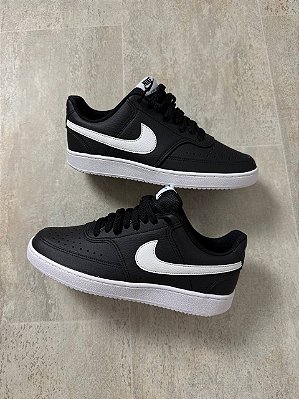 Tênis Nike Court Vision Black White
