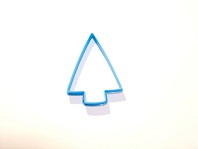 Cortador de Biscoito Árvore Triangular