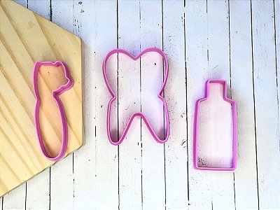 Kit Cortador de Biscoito Dentista