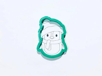 Cortador de Biscoito Pinguim