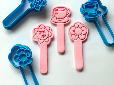Kit cortador de bolacha Stick bom dia