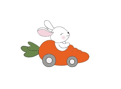 Cortador Coelho no Carrinho