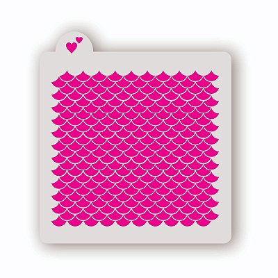 Estêncil Fundo Escamas 2.0