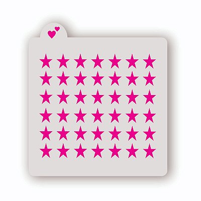 Estêncil Fundo Estrelas 1