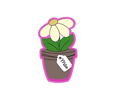 Cortador de bolacha margarida vaso