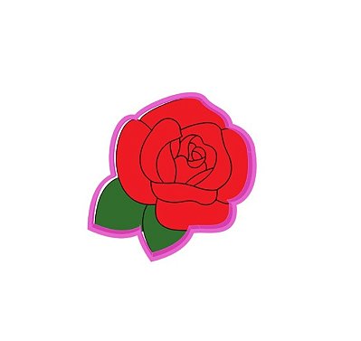 Cortador de bolacha rosa V