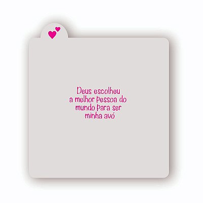 Estêncil Frase Dia dos Avós B