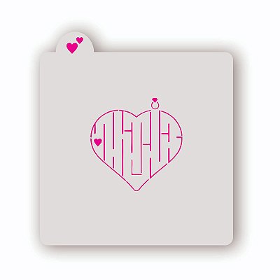 Estêncil Labirinto do Amor