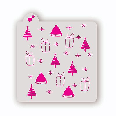 Estêncil Fundo Natal 1