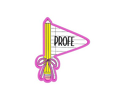 Cortador de Biscoito Bandeira Prof