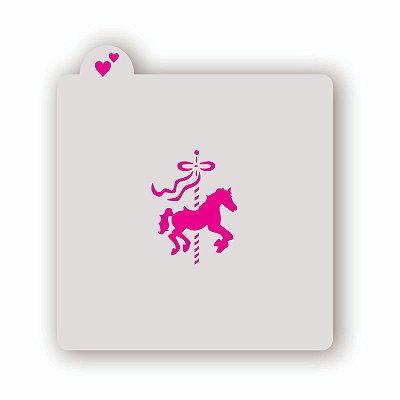 Estêncil Cavalo Carrosel