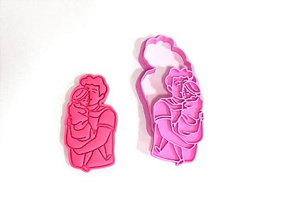 Cortador de Biscoito pai abraço 2