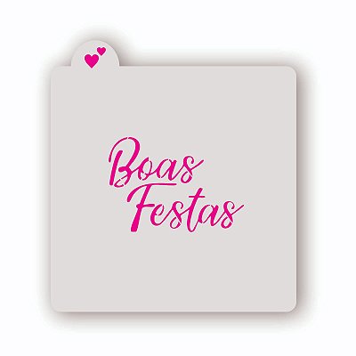 Estêncil Boas Festas 2