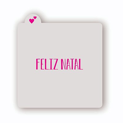 Estêncil Feliz Natal 4