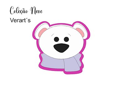 Cortador de Bolacha Urso Coleção neve