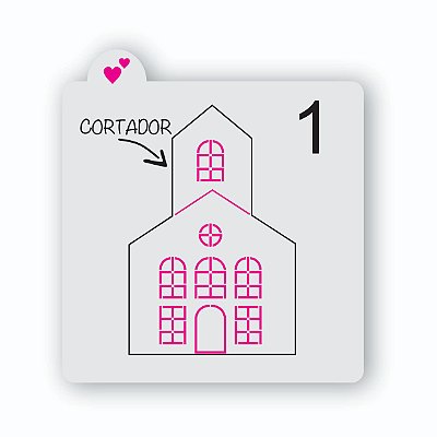 Cortador de Bolacha Casa Coleção Vila