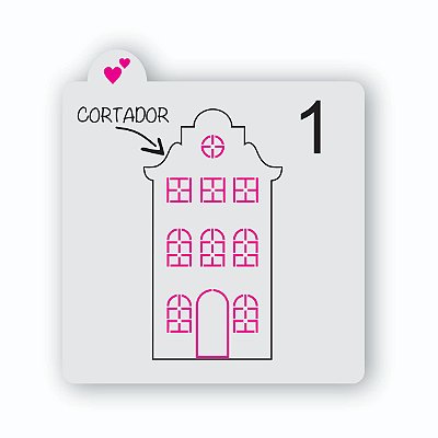 Cortador de Bolacha Casa 2 Coleção Vila