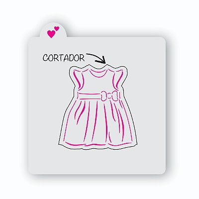 Vestido Estêncil e cortador