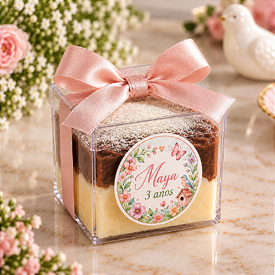 Caixa Acrílica Gourmet - Brigadeiro Cremoso