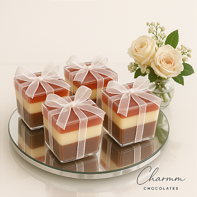 Caixa Acrílica Gourmet - Brigadeiro Cremoso